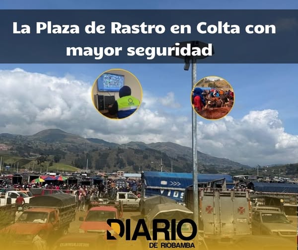 Cámaras refuerzan seguridad en feria ganadera Colta