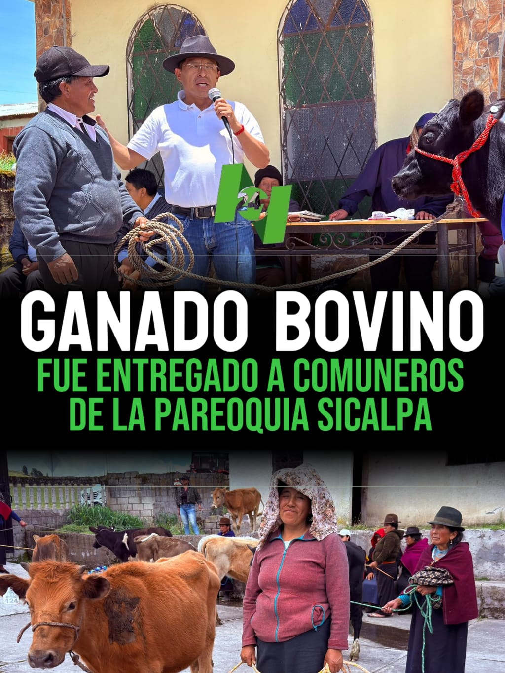 Entrega de ganado bovino impulsa desarrollo ganadero en Sicalpa