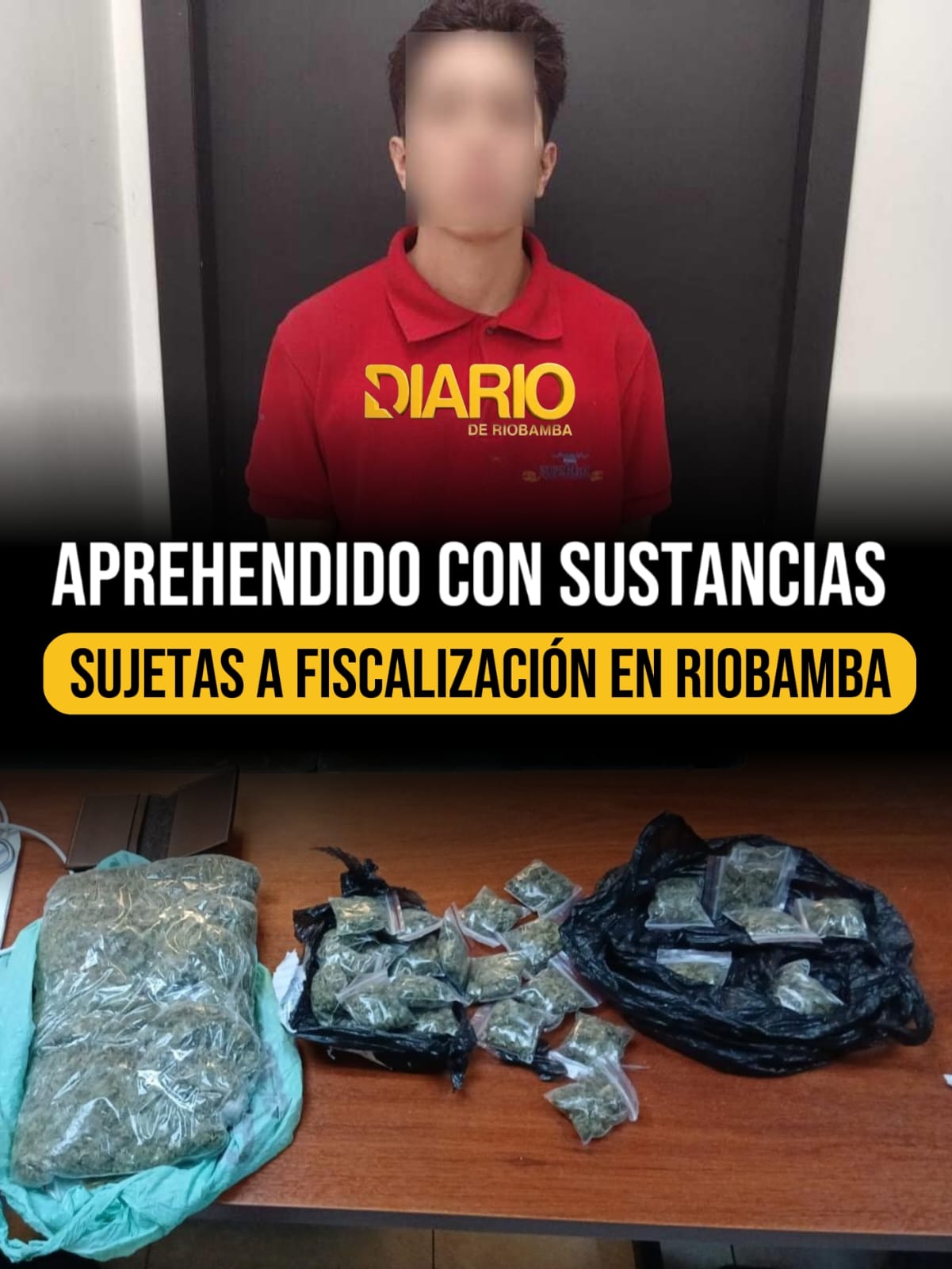Policía Nacional aprehende ciudadano por presunto tráfico de drogas